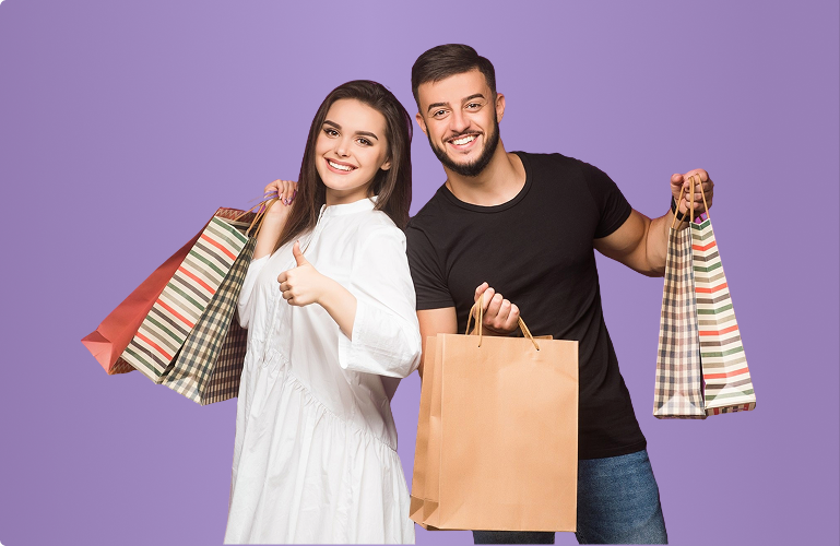 Shopping couple